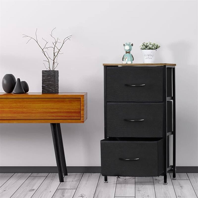 Nightstand with 3 Drawers