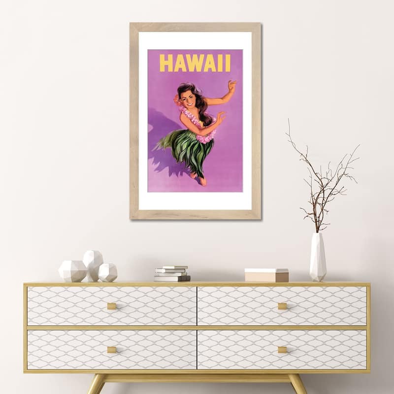 iCanvas "Hawaiian Hula Girl Vintage Travel Poster" by Piddix