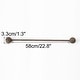 preview thumbnail 11 of 10, 2pcs Curtain Tieback 25.6" Holdback Decorative Rope Curtain Holders Coffee Color