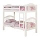 preview thumbnail 2 of 4, Twin Over Twin Bunk Bed with Built-in Ladder