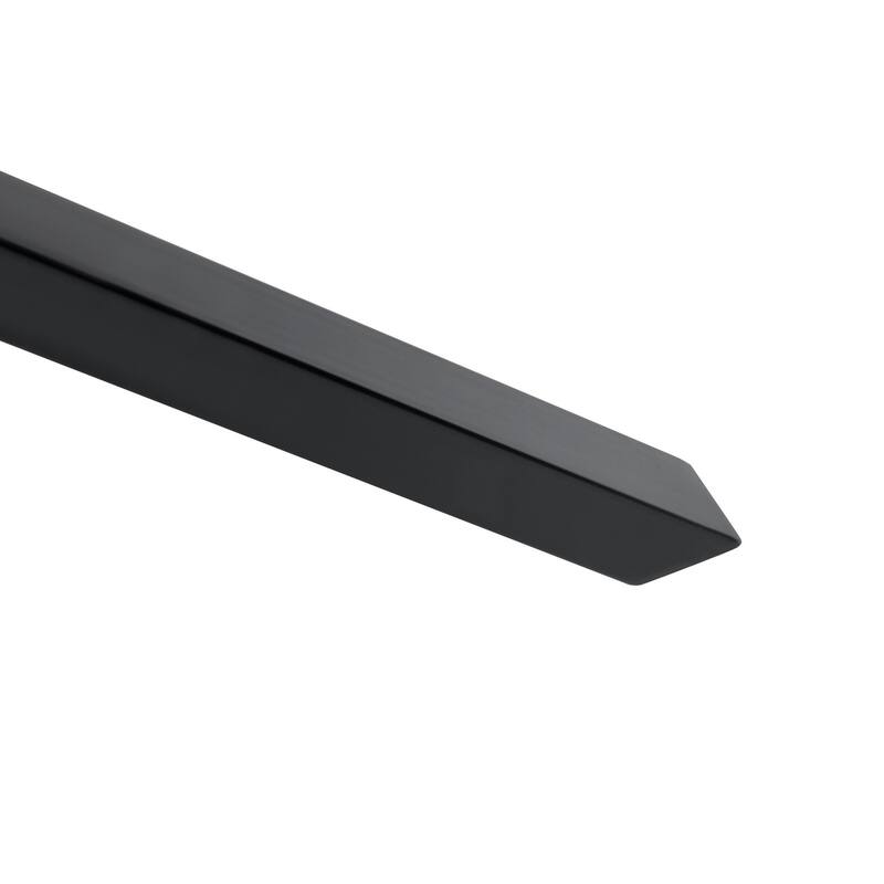 63-inch Live Edge Wood Dining Table with Black X-Frame Metal Legs – Modern Industrial Dining Room Table