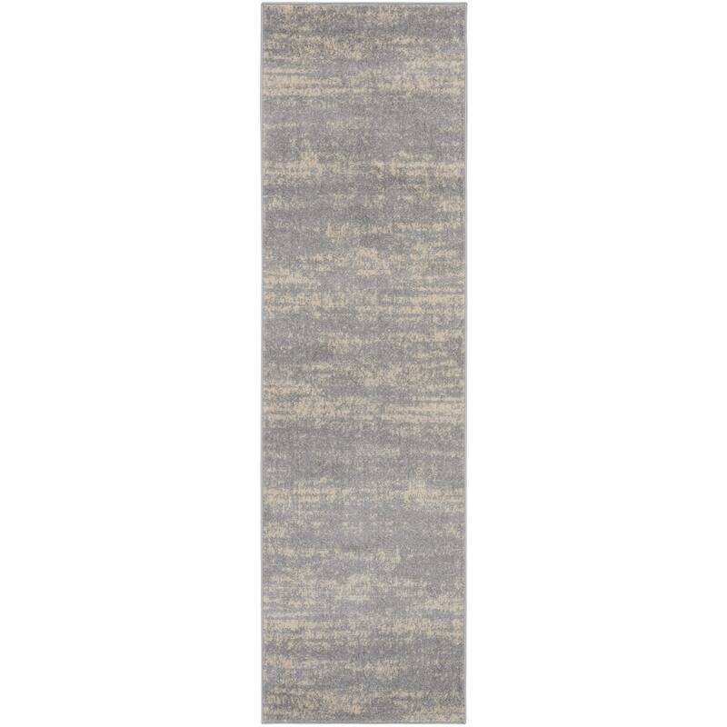 HomeRoots Abstract Contemporary Runner Outdoor Rug - 8' Runner