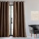 preview thumbnail 68 of 70, Exclusive Fabrics Grommet Blackout Faux Silk Taffeta 108-inch Curtain (1 Panel)