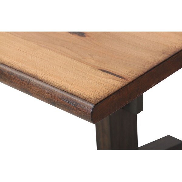 Bexley 90-inch Live Edge Dining Table Natural Honey - Bed Bath
