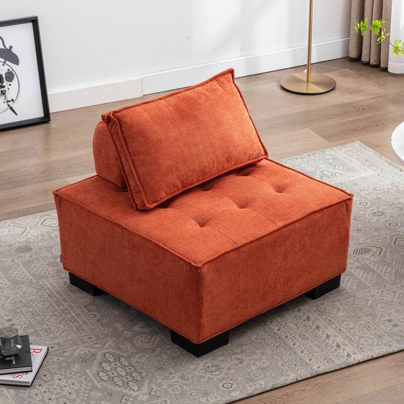 Modern Upholstered Living Room Chairs Set of 2
