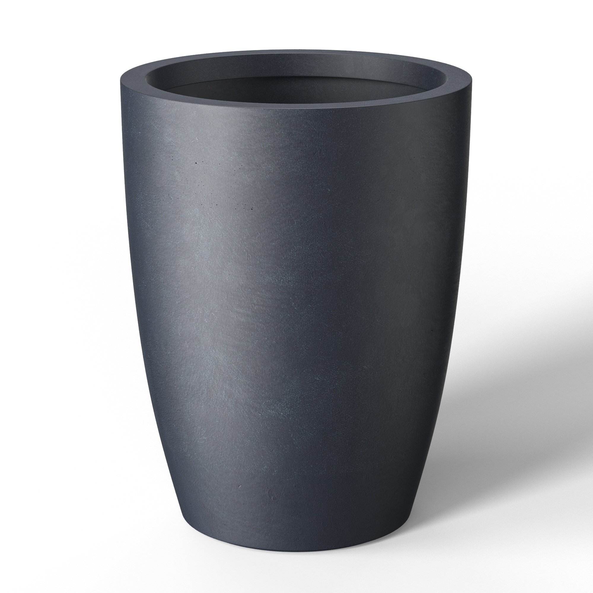 Tall Concrete Round Plant Pots / Large Indoor and Outdoor flower Planters
