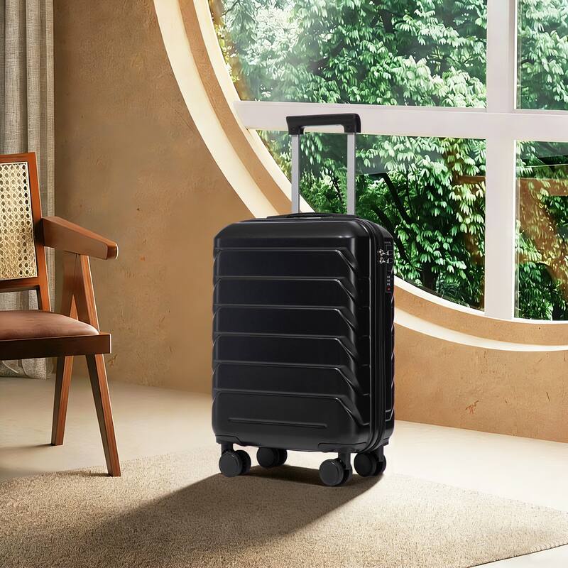 20 Inch ABS Hard Shell Travel Checked Luggage, Scratch Resistant Surface Four Multi-Directional Wheels, With Combination Lock
