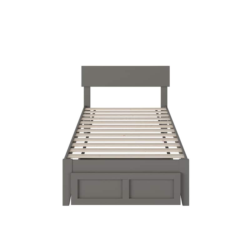AFI Boston Platform Bed with Foot Drawer