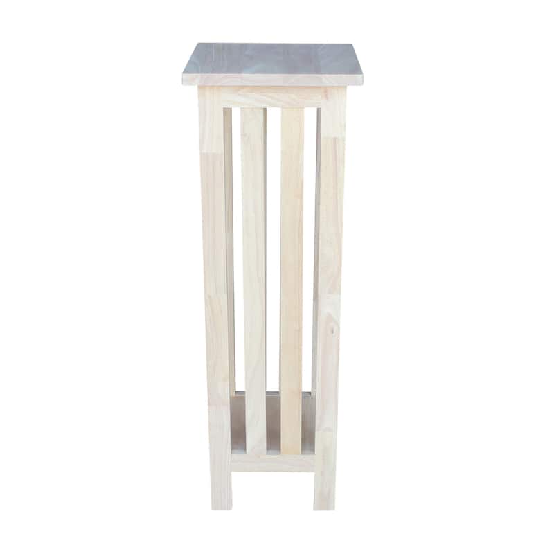 The Gray Barn Secret Valley Unfinished Solid Wood Mission Plant Stand