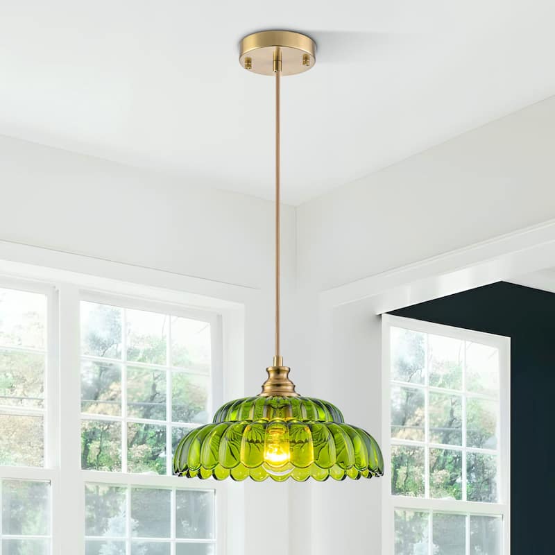 Starsky Modern 1-Light Single Novelty Glass Pendant