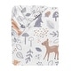 preview thumbnail 3 of 3, Bedtime Originals Deer Park White/Gray Woodland Animals Baby Fitted Crib Sheet
