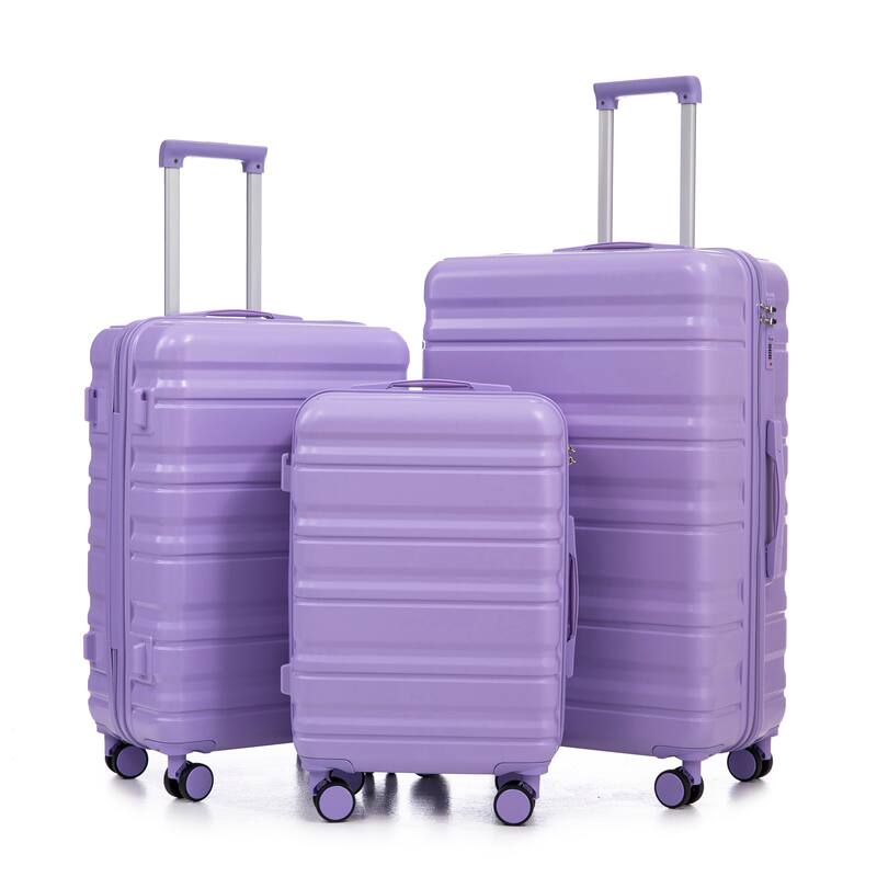 20IN 24IN 28IN 3 pcs/set in ABS Spinner Wheel Luggage, Matching Color, With Combination Lock