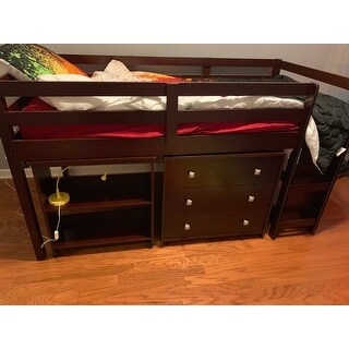 Shop Donco Kids Low Study Loft Desk Twin Bed with Chest ...