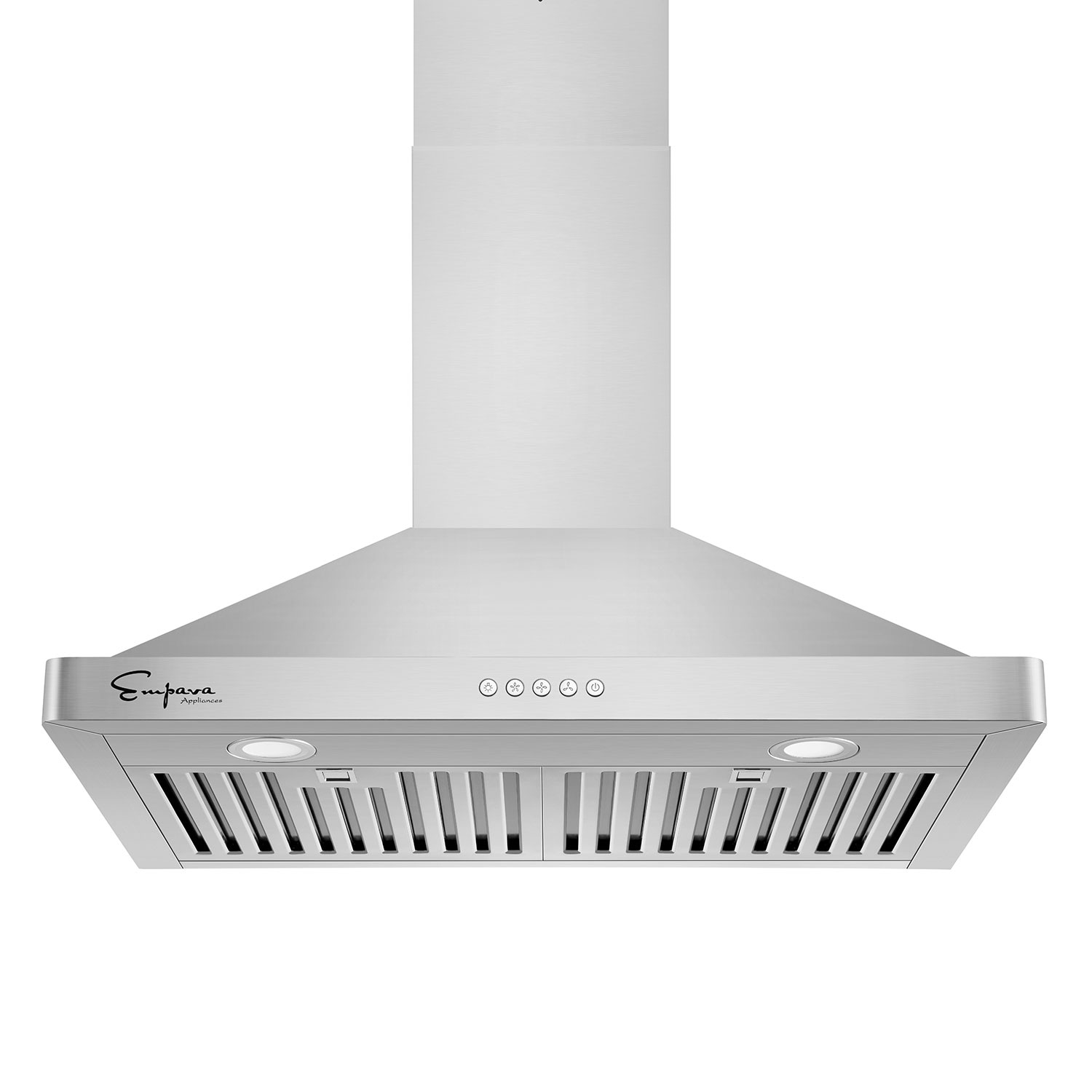 Empava 30 inch 400 CFM Convertible Wall Mount Range Hood in Stainless Steel - Ducted Exhaust Kitchen Vent