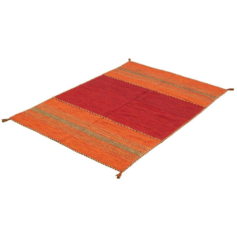 ECARPETGALLERY Arizona Flat-weave Wool Kilim Area Rug