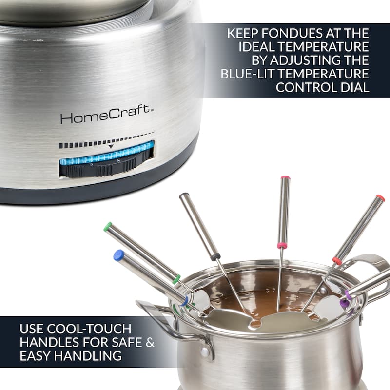 HomeCraft 8-Cup Electric Fondue Set