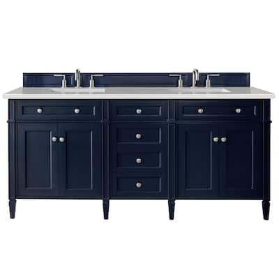 James Martin Vanities Brittany 72" Double Vanity, Victory Blue