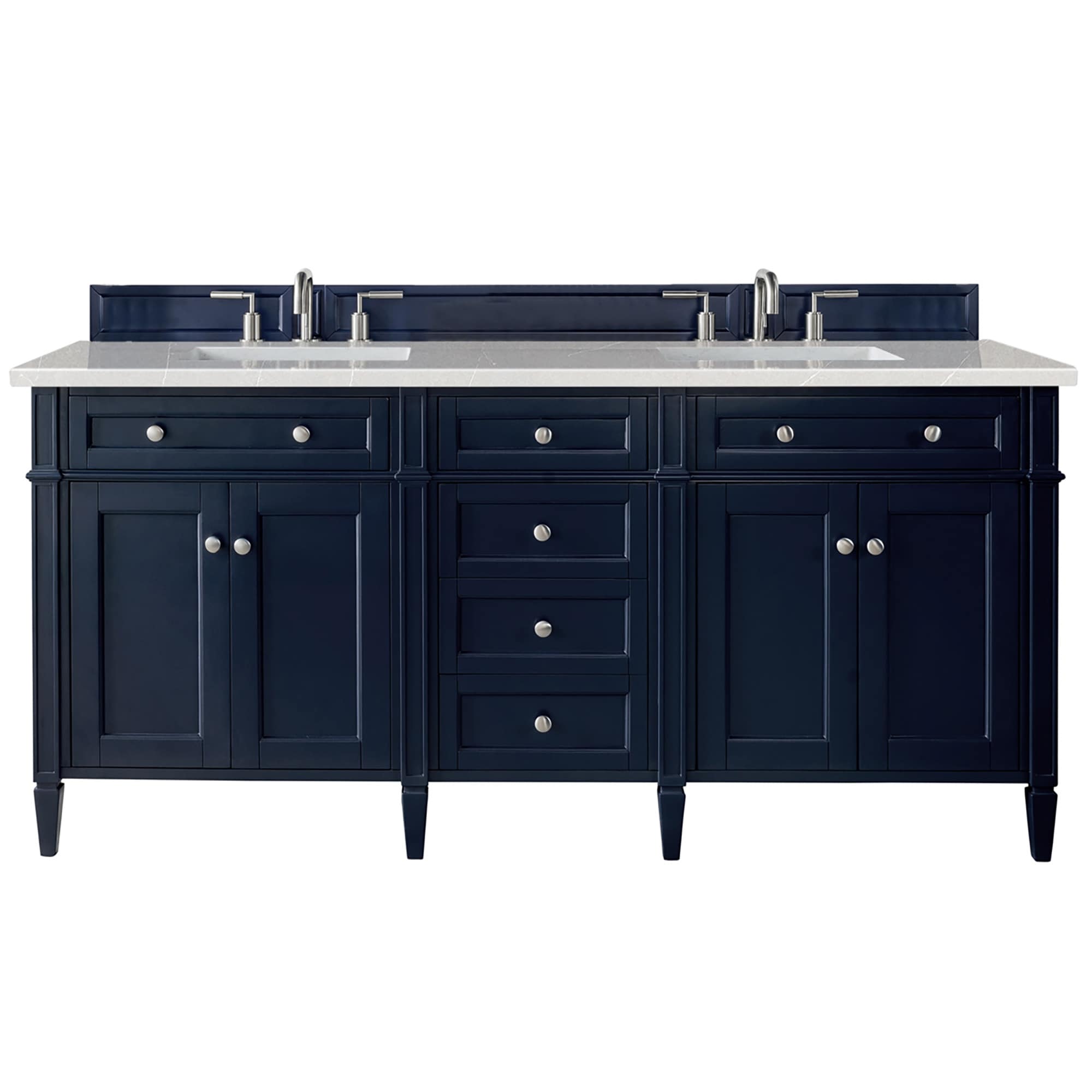 James Martin Vanities Brittany 72" Double Vanity, Victory Blue