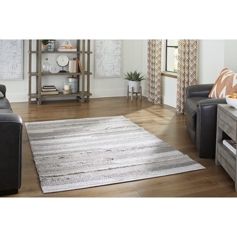 Signature Design by Ashley Oranford Beige/Gray Rug - 60" W x 84" D x 0 H