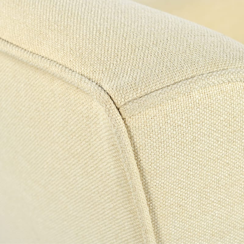 Roomfitters Mid-Century Modern Accent Chair with Button-Tufted Back, Tapered Solid Wood Legs, Polyester Upholstery