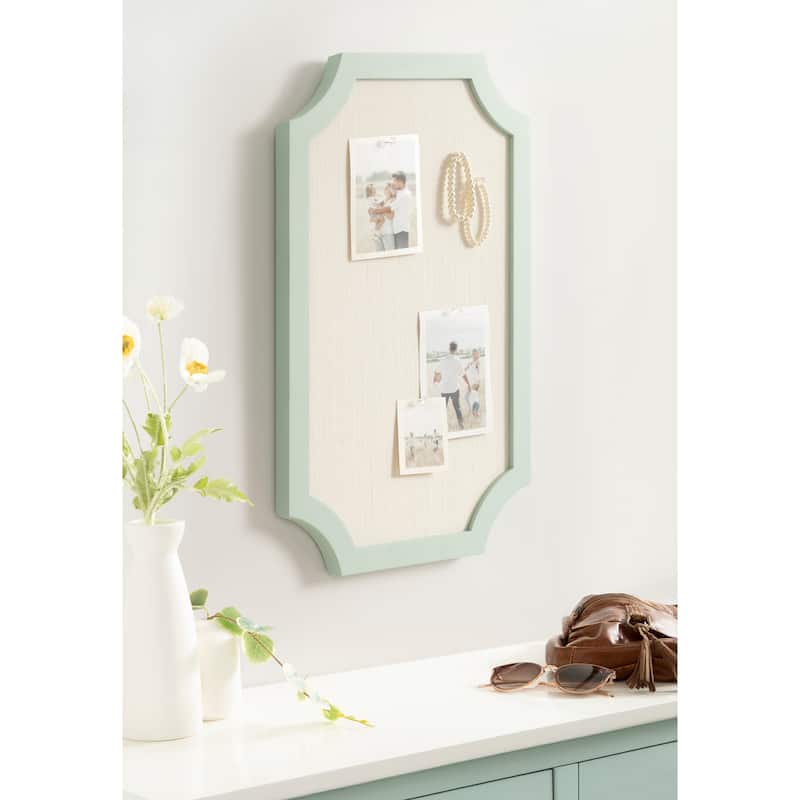 Kate and Laurel Holbrook Scalloped Rectangle Framed Pinboard