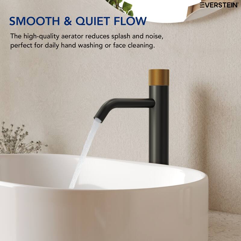 Modern Single Hole Bathroom Faucet,Deck Mount Sink Faucet