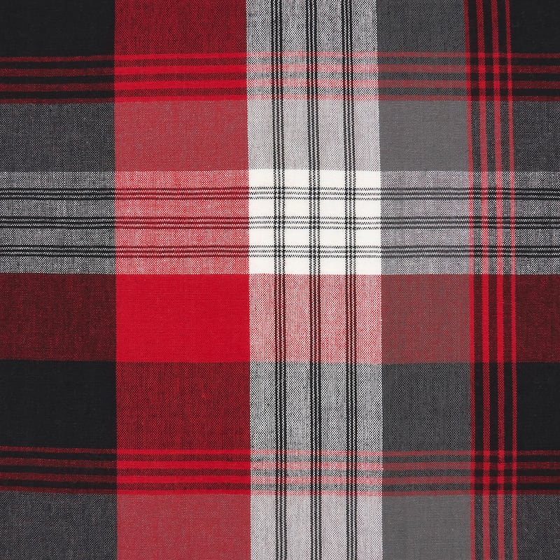 Plaid Design Cotton Table Runner - 16"x72"