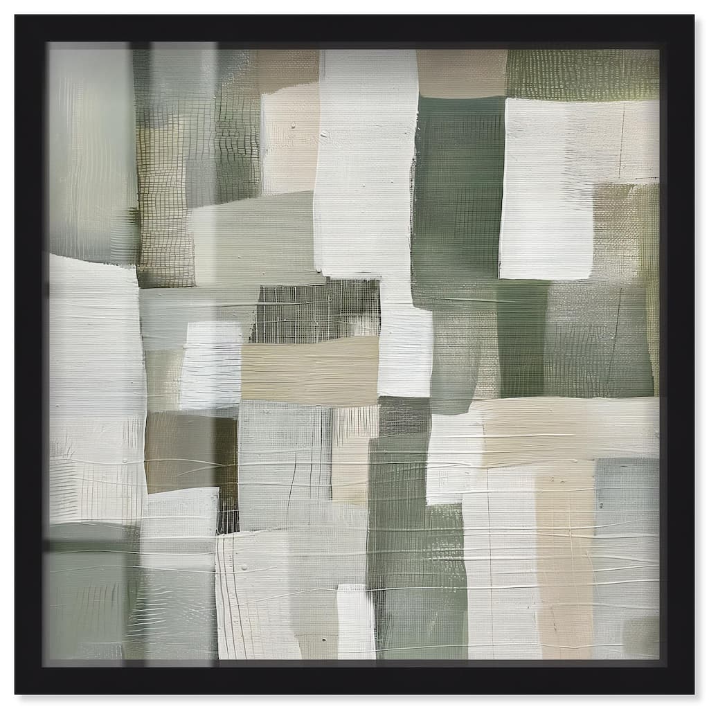 Pale Jade Green I Shadowbox by Art Remedy