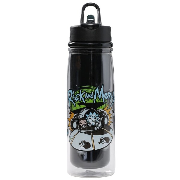 Rick and Morty Spaceship Acrylic Water Bottle
