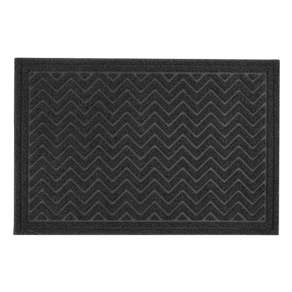 slide 2 of 3, Large Chevron Coir Doormat - 24" x 35"