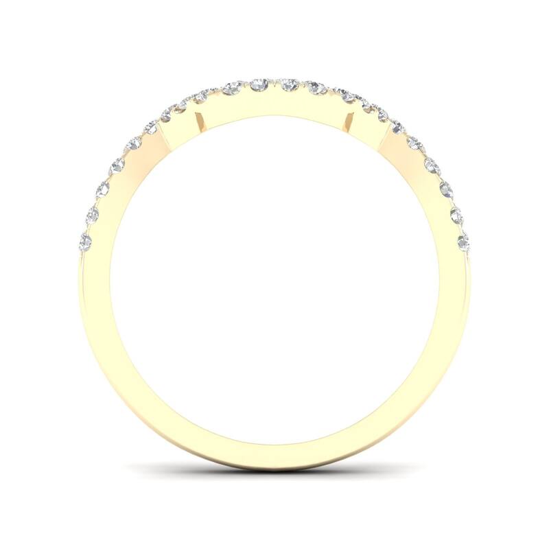 1/5ct TDW Diamond Wedding Band in 10K Gold for Women