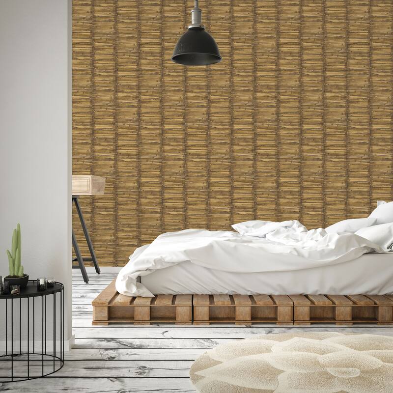Galerie Wallcoverings Global Fusion Bamboo Effect Non-woven Matte Wallpaper Roll