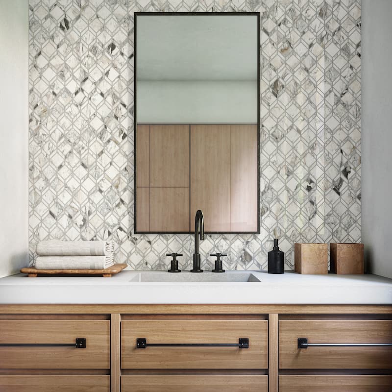 Daltile Gamma Natural Stone Balance XL Wall and Floor Mosaic Tile (Set of 10)