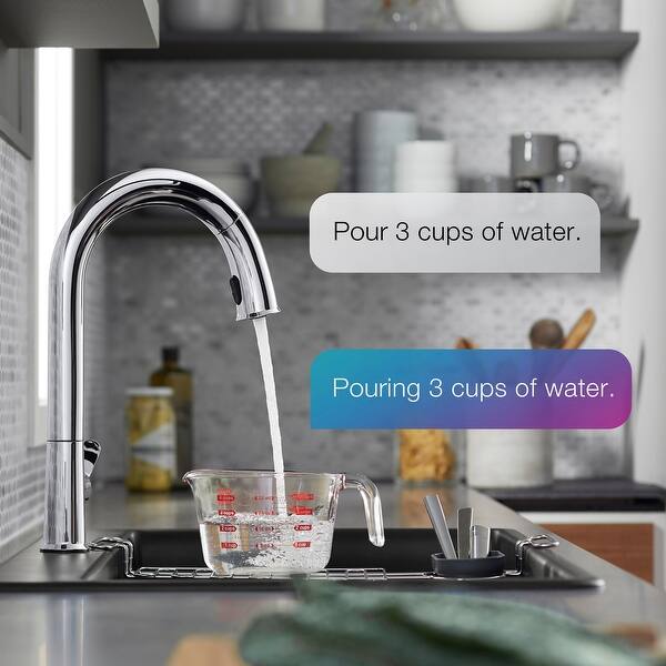 Kohler K 72218 Wb Sensate Pull Down Kitchen Faucet With Touchless Overstock 29571877