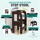 preview thumbnail 3 of 19, Safe and Sturdy Wooden Step Stool for Kids with Handles and Anti-Slip Mat