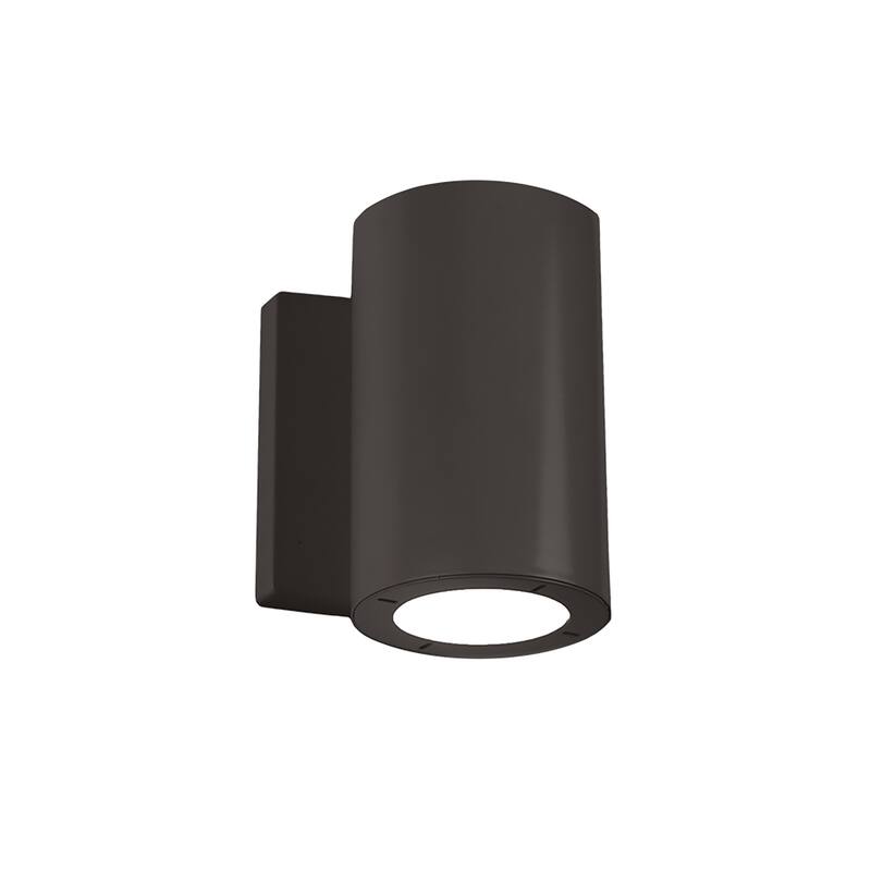 Vessel 6in LED Indoor or Outdoor Up or Down Wall Light 2700K - Bronze-2700K - 6-inch