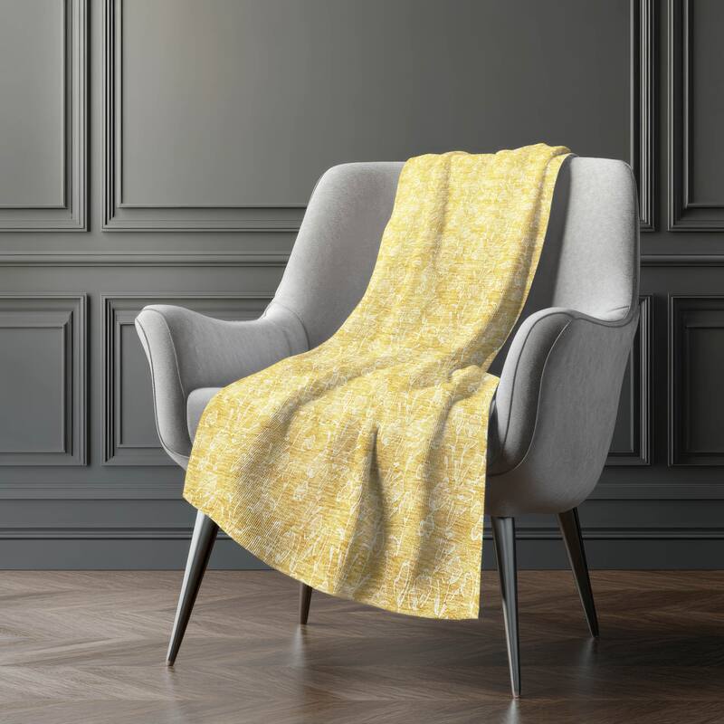 Premium Machine Washable Modern Floral Sherpa Throw Blanket