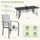 preview thumbnail 79 of 174, Patio Dining Set, Outdoor Dining Table and Chairs Set with Textilene Chairs, Adjustable Umbrella Hole for Garden, Backyard