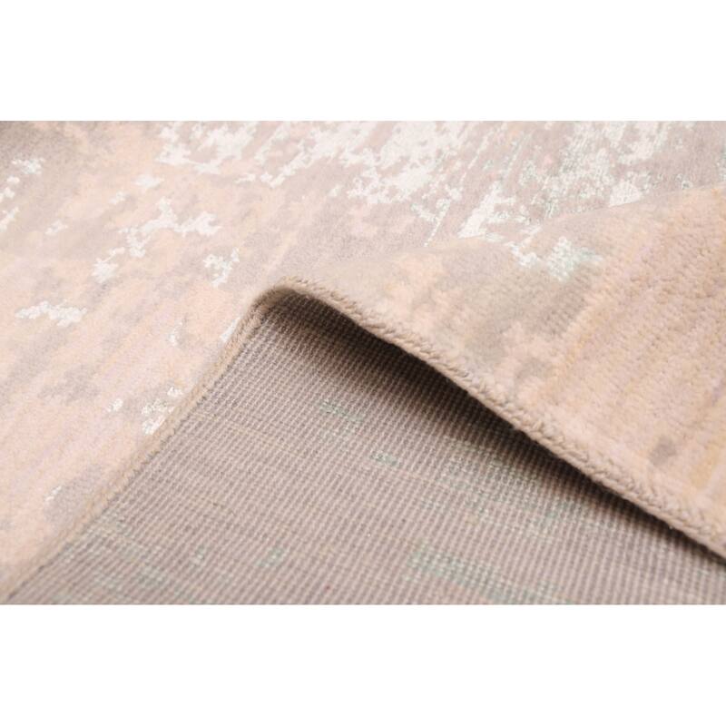 ECARPETGALLERY Hand-knotted Legacy Taupe Silk, Wool Rug - 8'9 x 12'0