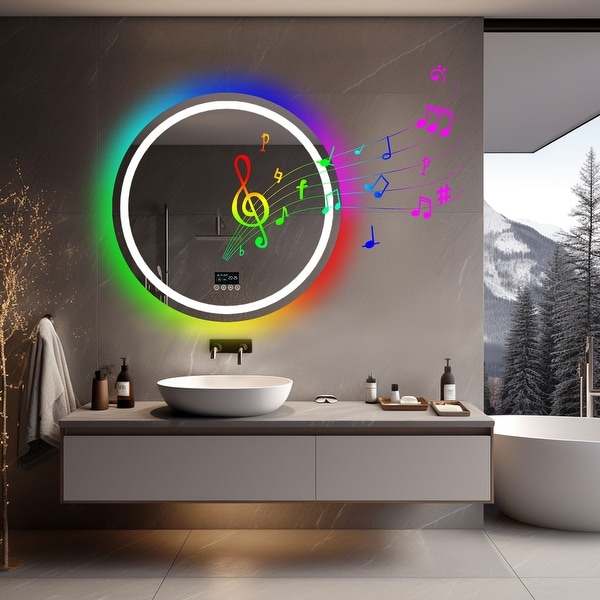 Bluetooth led bathroom mirror on sale
