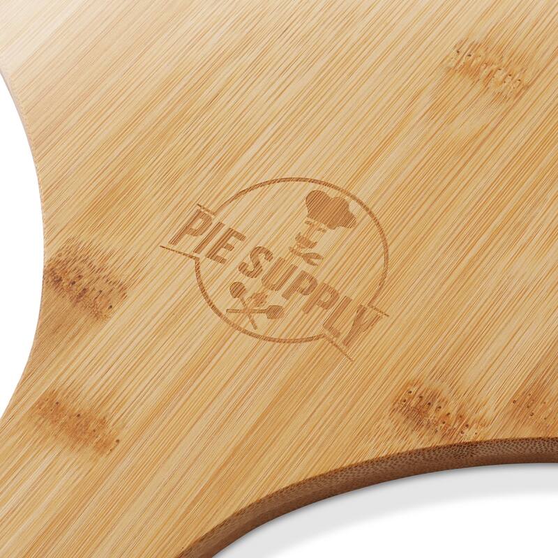 Bamboo Pizza Peel Wooden Paddle Cutting Board with Handle