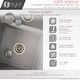 preview thumbnail 3 of 17, STYLISH 27 inch Composite Granite 60/40 Double Bowl Dual Mount Sink - 27" x 18" x 9.5"