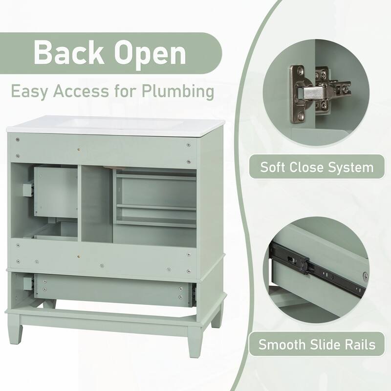 30" Bathroom Vanity with Sink