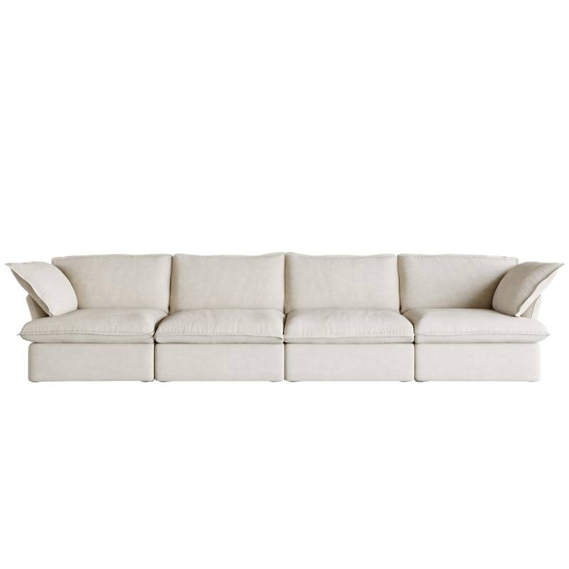 Sectional Couches for Living Room, Modular Sectional Sofa 4 Seat, Cushion Covers Removable