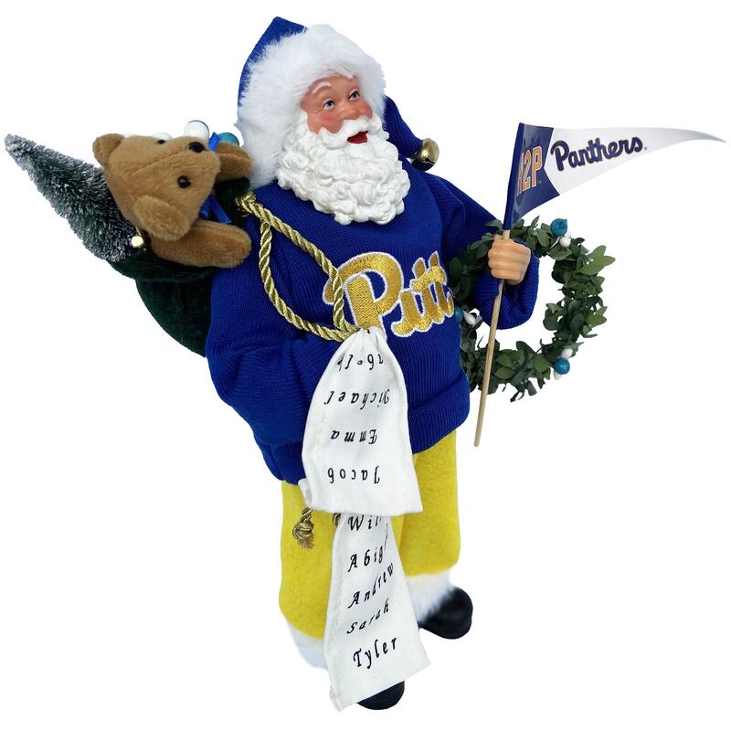 NCAA 12" University of Pittsburgh Proud Santa
