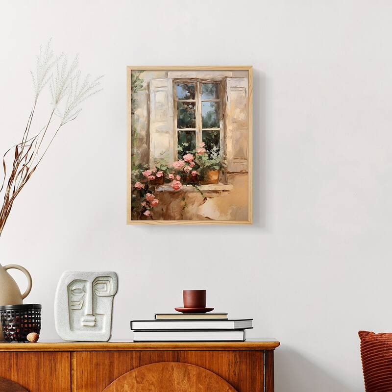 Vintage Floral Print CCXXXVI -Framed Print
