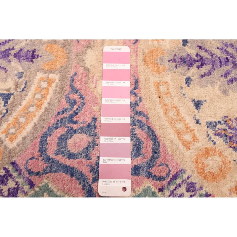 ECARPETGALLERY Hand-knotted Signature Collection Violet Wool Rug - 9'11 x 14'4