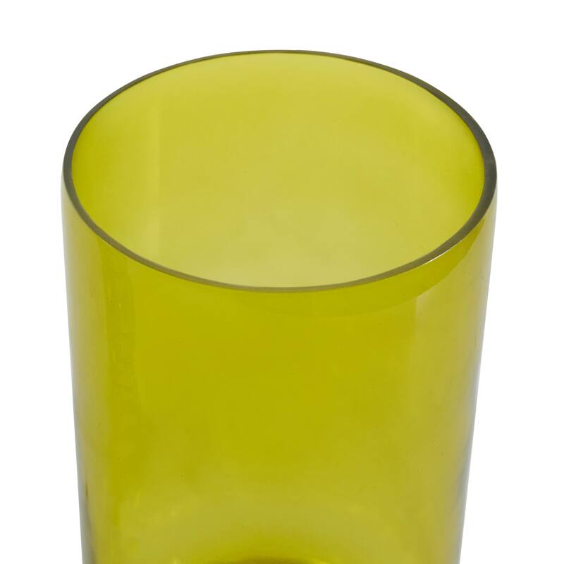 Glass Modern Round Decorative Vase - Set of 2 Blue or Green - Roche River Decor