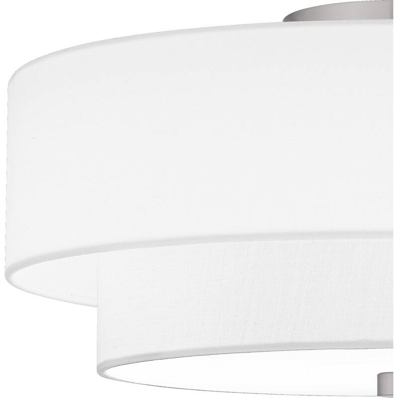 Quoizel Semi-Flush Mount 2-Light Semi-Flush Mount in Brushed Nickel