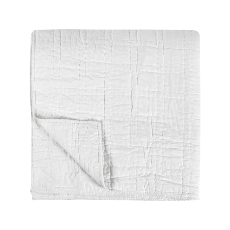 Hailee 100% Cotton White Quilt with Silvadur Tech by Kosas Home